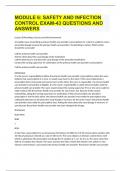 MODULE 6 SAFETY AND INFECTION CONTROL EXAM-43 QUESTIONS AND ANSWERS.