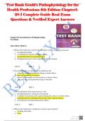 Test Bank Gould's Pathophysiology for the Health Professions 6th Edition Chapter1- 28 I Complete Guide Real Exam  Questions & Verified Expert Answers 