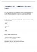 TestOut PC Pro Certification Practice Exam questions and 100&percnt; correct answers 2023