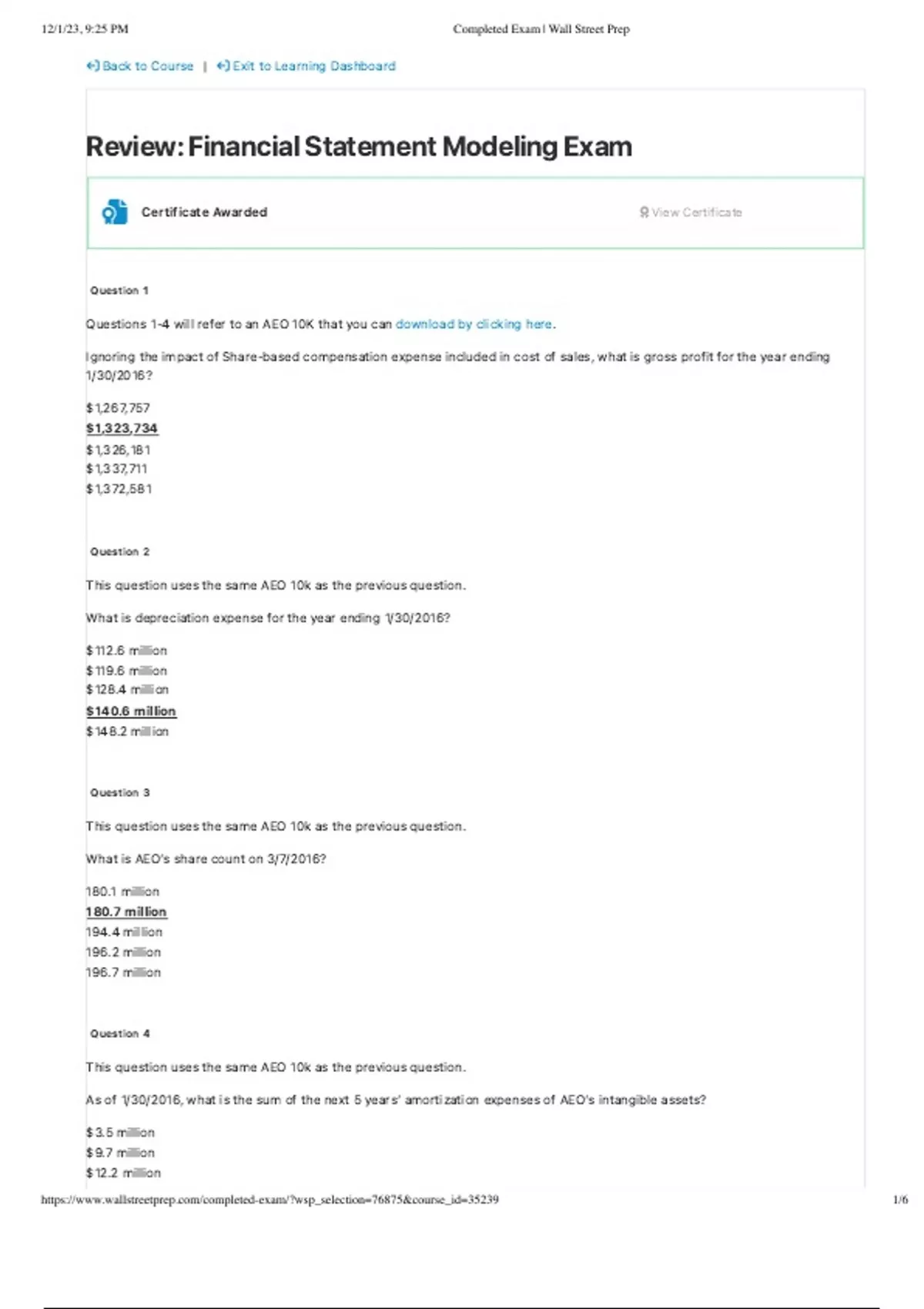 Financial Modeling Exam Wallstreet Prep Wall Street Prep Stuvia US