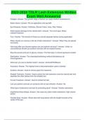 2023-2024 TDLR Lash Extension Written Exam Well Answered