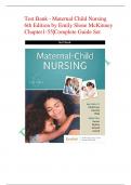 Test Bank - Maternal Child Nursing  6th Edition by Emily Slone McKinney  Chapter1-55|Complete Guide Set 