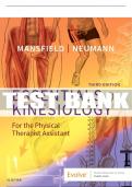 Test Bank For Essentials Of Kinesiology For The Physical Therapist Assistant, 3rd - 2019 All Chapters - 9780323544986