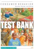 Test Bank For Consumer Behavior: Buying, Having, Being 12th Edition All Chapters - 9780135840726