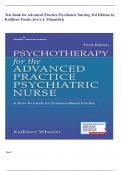 Test Bank- Psychotherapy for the Advanced Practice Psychiatric Nurse&colon; A How-To Guide for Evidence-Based Practice 3rd Edition &lpar;Kathleen Wheeler&comma; 2020&rpar; All Chapters &vert;&vert;  Chapter  1-24