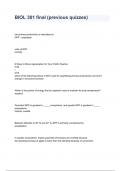 BIO 3303 / BIO 301 Final Exam Questions And Answers  Combined Package Deal 