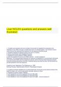 Liver NCLEX questions and answers well illustrated.