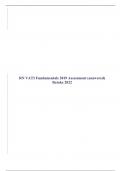 RN VATI Fundamentals 2019 Assessment (answered) Retake 2022