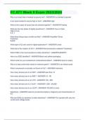FC ATT Week 9 Exam 2023&sol;2024