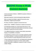 MH707 Exam 4 With Correct Answers