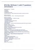 BYU Bio 100 Exam 1 &vert; with 77 questions and answers 