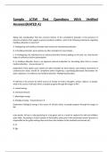 Sample LCSW Test Questions With Verified Answers&lpar;RATED A&rpar;