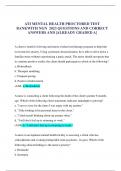 ATI MENTAL HEALTH PROCTORED TEST BANK WITH NGN 2023 QUESTIONS AND CORRECT ANSWERS AND &vert;ALREADY GRADED A&vert;