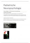 Samenvatting Pediatrische Neuropsychologie