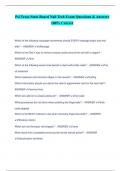 Psi Texas State Board Nail Tech Exam Questions & Answers 100&percnt; Correct