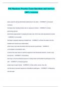 PSI Manicure Practice Exam Questions and Answers 100&percnt; Accurate