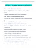 ATT Test 3 Questions and Answers &lpar;Graded A&rpar;