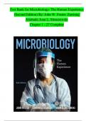 Test Bank for Microbiology The Human Experience (Second Edition) By John W. Foster Zarrintaj Aliabadi Joan L. Slonczewski