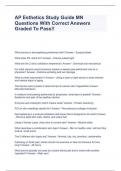 AP Esthetics Study Guide MN Questions With Correct Answers Graded To Pass&excl;&excl;