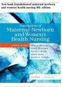  TEST BANK FOR Foundations of Maternal-Newborn and Women's Health Nursing 8th Edition by Sharon Smith Murray |complete guide
