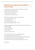 NNAAP Nurse Aide Bundled Exams with complete solutions&semi;&lpar;Full solution pack &percnt; verified&rpar;