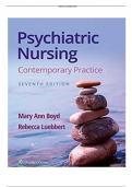 Psychiatric Nursing Contemporary Practice 7th Edition Boyd Luebbert Test Bank