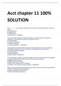 Updated Acct chapter 11 100%Questions and Answers