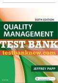 Test Bank For Quality Management In The Imaging Sciences&comma; 6th - 2019 All Chapters - 9780323512374