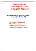 Solutions For Microeconomics, 16th Canadian Edition McConnell (All Chapters included)