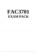 FAC3701 EXAM PACK 2024 - DISTINCTION GUARANTEED