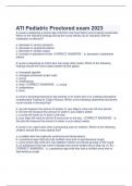 ATI Pediatric Proctored exam 2023