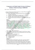 Community and Public Health Nursing 3rd Edition DeMarco Walsh Test Bank&period; VERIFIED Origin&colon; Chapter 1- Public Health Nursing