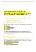 NURS 4212 MIDTERM EXAM 2023-2024 UNIVERSITY OF HOUSTON GRADED A&plus; 100&percnt; ACCURATE COMPLETE 160 QUESTIONS