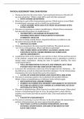 PHYSICAL ASSESSMENT FINAL EXAM REVIEW&colon;