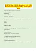 CWEA E&sol;I Level 3 &vert; 50 Questions with 100&percnt; Correct Answers &vert; Verified &vert; Latest Update 2024