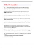 NISP Self-Inspection Questions And Answers Already Graded A&plus;