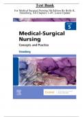 Test Bank For Medical Surgical Nursing 5th Edition By Holly K&period; Stromberg &vert; Chapter 1-49 &vert; COMPLETE GUIDE A&plus;&vert;Newest Version 2023