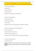 C214 Financial Management Overview Concept Quiz Answers Guaranteed Success Latest Update&lbrack;Graded A&plus;&rsqb; 