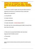 INTRO TO MATERNITY AND PEDS CHAPTER 30 CHAPTER WELL REVIED WITH ACCURATE SOLUTIONS GRADED A&plus;