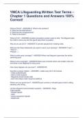 YMCA Lifeguarding Written Test Terms - Chapter 1 Questions and Answers 100&percnt; Correct&excl;