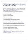 YMCA Lifeguarding Exam Questions and Answers 100&percnt; Correct&excl;