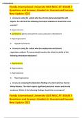 Florida International University NUR MISC ATI EXAM 2 Questions and Answers Graded A+ Guaranteed Success New Update