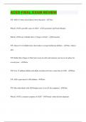 ACES FINAL EXAM REVIEW  Questions with 100&percnt; Correct Answers &vert; Latest Update 2024 &vert; Verified