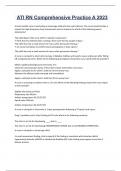 ATI RN Comprehensive Practice A 2023 
