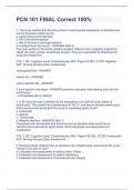 PCN 101 FINAL Correct 100&percnt;
