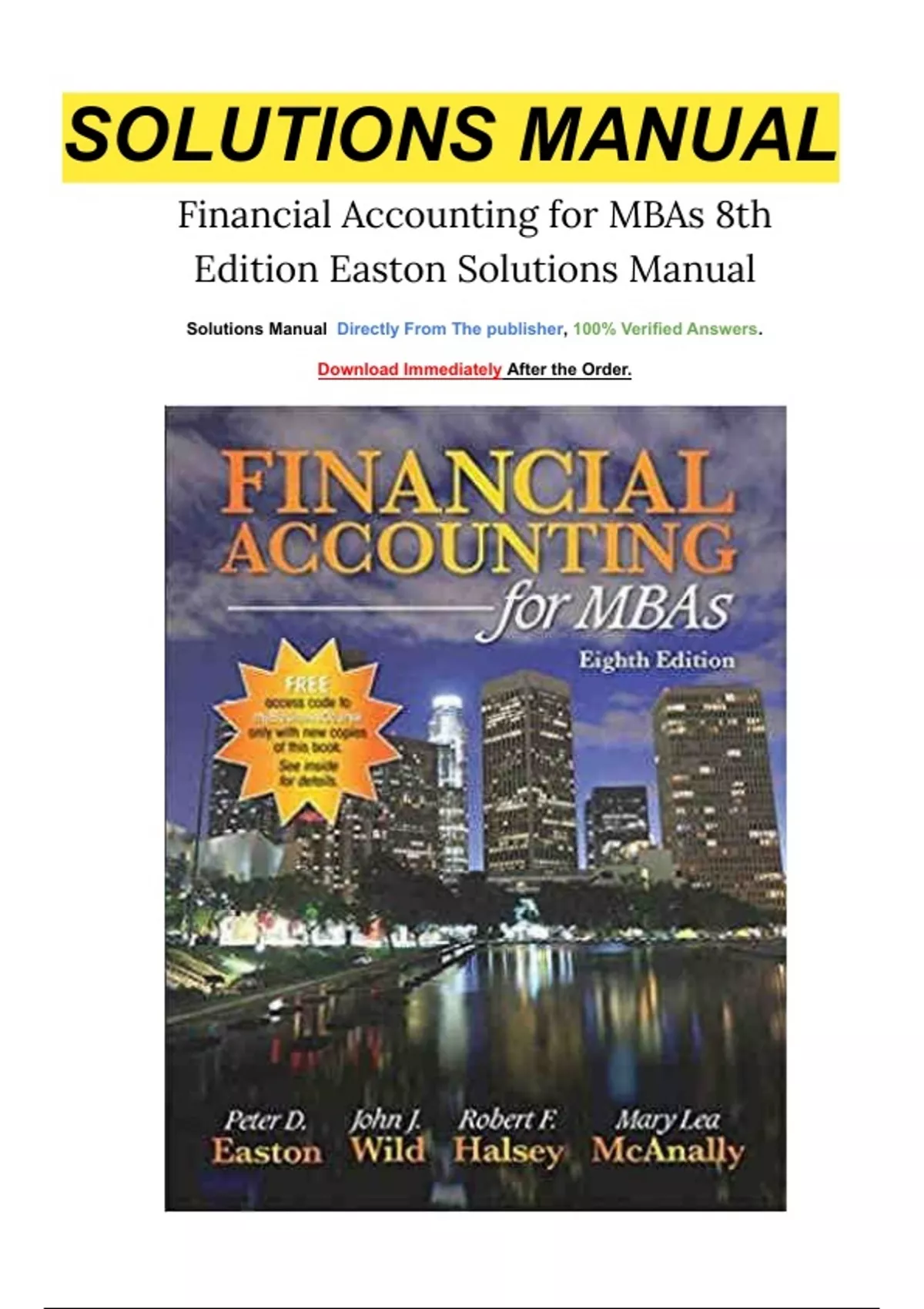 Financial Accounting for MBAs, 8e本