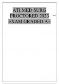 2023 ATI MED SURG PROCTORED EXAM /Graded A+