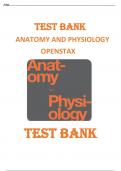 Test bank  ANATOMY AND PHYSIOLOGY  OPENSTAX