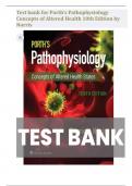 Test bank for Porth's Pathophysiology Concepts of Altered Health 10th Edition by Norris perfect solution 
