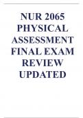 Keiser university nur 2065 physical assessment final exam review 2023/2024
